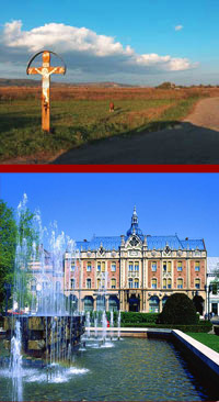 Cross guarding the road for your travel to Transylvania