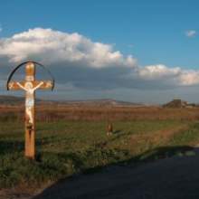 Cross guarding the road to Transylvania